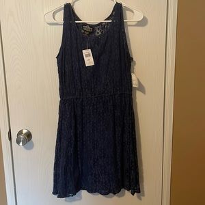 Angie Juniors navy blue dress